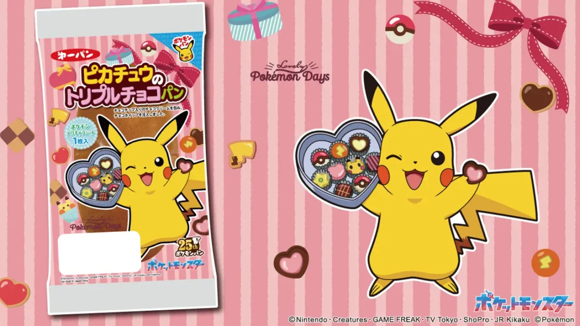 Chocolate de Pan de Pikachu - Pokémon San Valentin