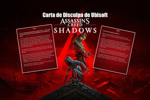 Carta de disculpa de Ubisoft Assassin's Creed Shadow