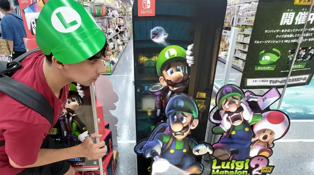 DESAFÍO SECRETO de Luigi's Mansion 2 HD Yodobashi Camera Akihabara Tokyo
