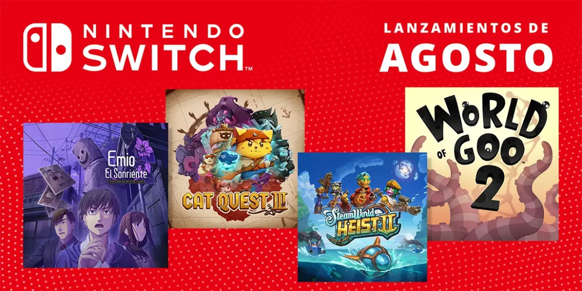 Juegos de Nintendo Switch Agosto