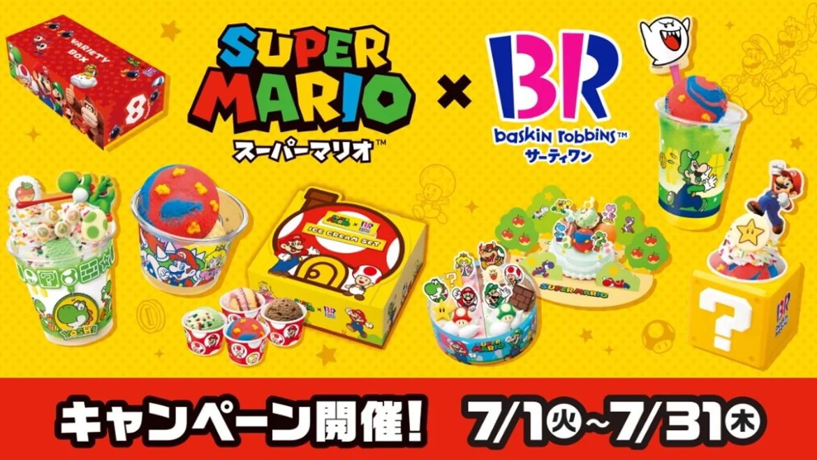 Colaboración Super Mario Baskin Robbins